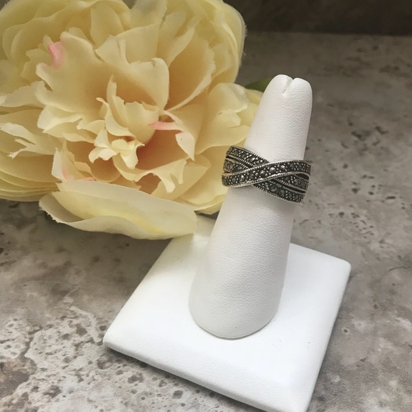 Sterling Silver Jewelry - Sterling Silver Marcasite Ring